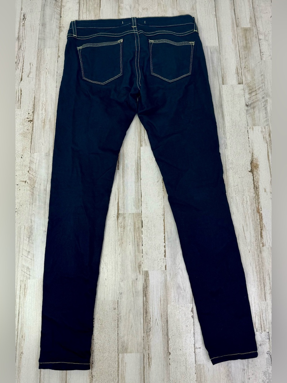 Flying Monkey Skinny Jeans Womens 30x29 Dark Blue Medium Wash Low Rise - Picture 11 of 13